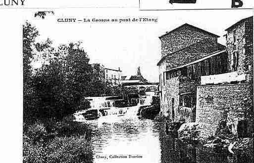 Ville de CLUNY Carte postale ancienne