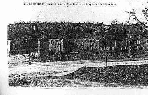 Ville de CREUSOT(LE) Carte postale ancienne