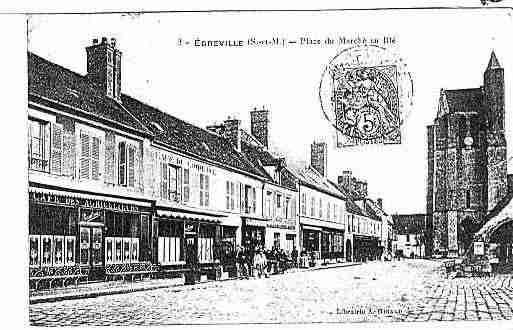 Ville de EGREVILLE Carte postale ancienne