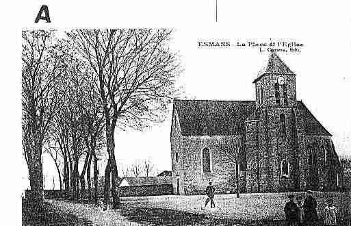 Ville de ESMANS Carte postale ancienne