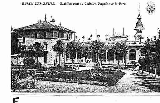 Ville de EVIANLESBAINS Carte postale ancienne