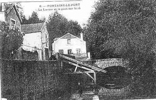 Ville de FONTAINELEPORT Carte postale ancienne