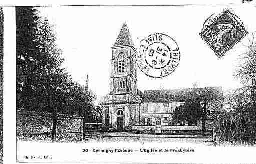 Ville de GERMIGNYL\'EVEQUE Carte postale ancienne