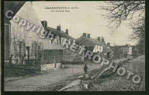 Ville de GRANDPUITSBAILLYCARROIS Carte postale ancienne