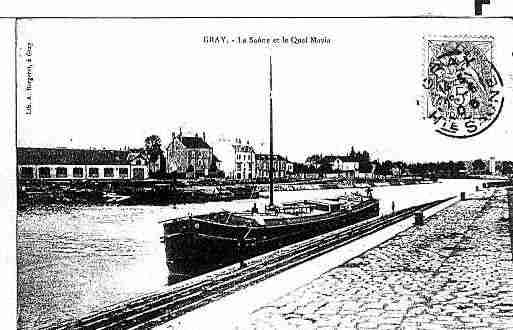 Ville de GRAY Carte postale ancienne