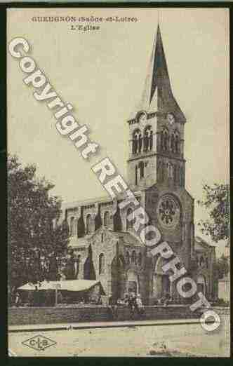 Ville de GUEUGNON Carte postale ancienne