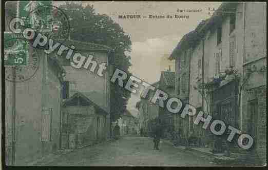 Ville de MATOUR Carte postale ancienne