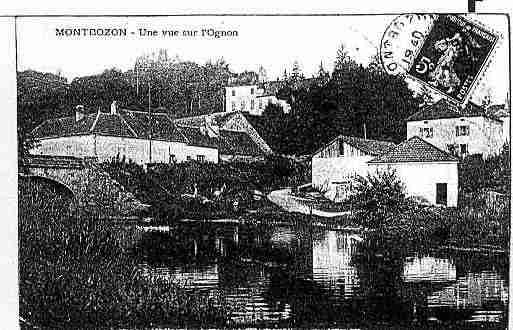 Ville de MONTBOZON Carte postale ancienne