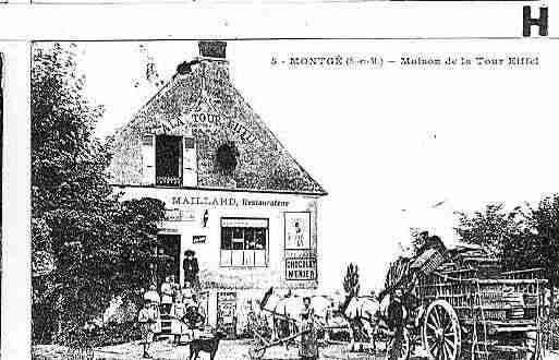 Ville de MONTGE Carte postale ancienne