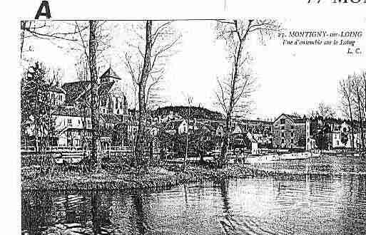 Ville de MONTIGNYSURLOING Carte postale ancienne