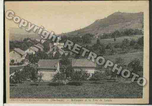 Ville de SAINTCERGUES Carte postale ancienne