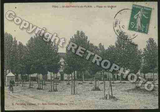 Ville de SAINTGERMAINDUPLAIN Carte postale ancienne