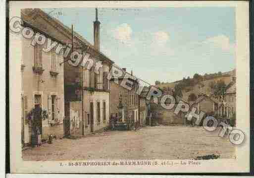 Ville de SAINTSYMPHORIENDEMARMAGNE Carte postale ancienne