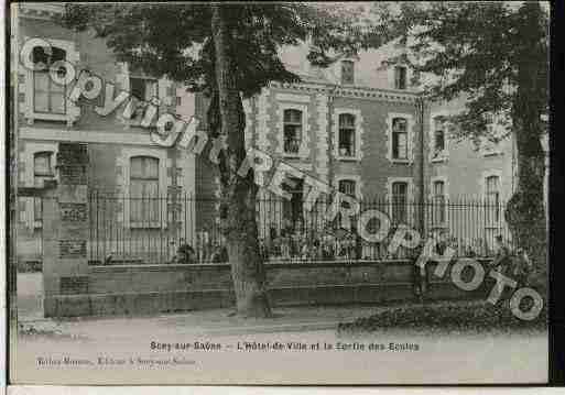 Ville de SCEYSURSAONE Carte postale ancienne