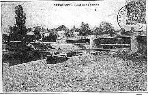 Ville de APPOIGNY Carte postale ancienne