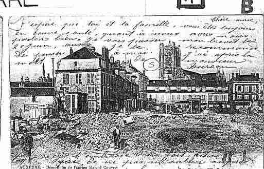 Ville de AUXERRE Carte postale ancienne