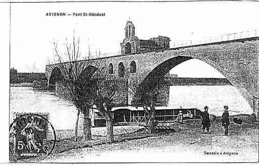 Ville de AVIGNON Carte postale ancienne