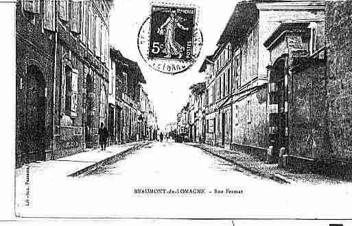 Ville de BEAUMONTDELOMAGNE Carte postale ancienne