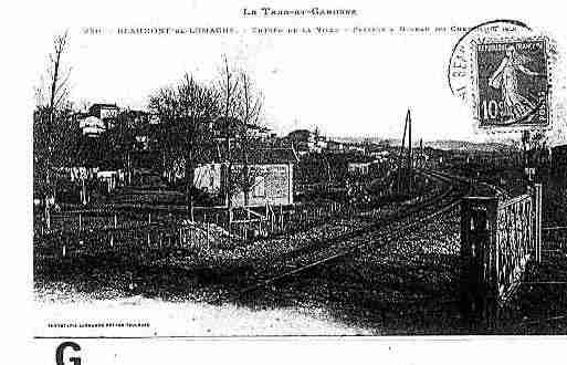 Ville de BEAUMONTDELOMAGNE Carte postale ancienne