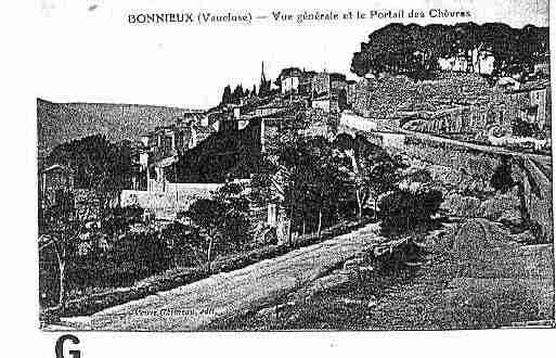 Ville de BONNIEUX Carte postale ancienne