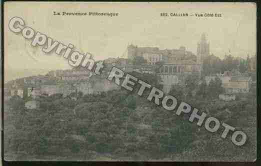 Ville de CALLIAN Carte postale ancienne