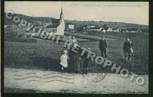 Ville de CHAMPVALLON Carte postale ancienne