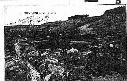 Ville de CHEVILLON Carte postale ancienne