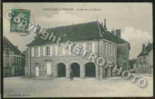 Ville de COULANGESLAVINEUSE Carte postale ancienne