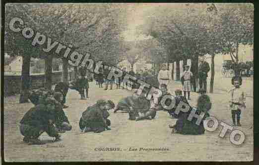 Ville de COURSONLESCARRIERES Carte postale ancienne