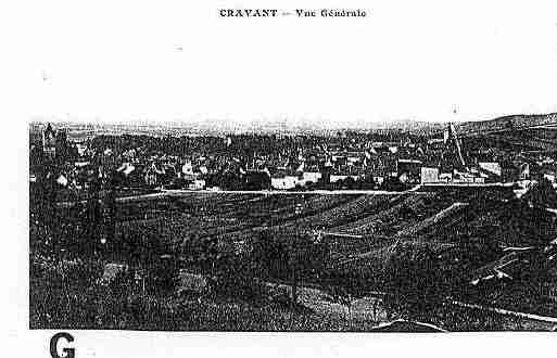 Ville de CRAVANT Carte postale ancienne