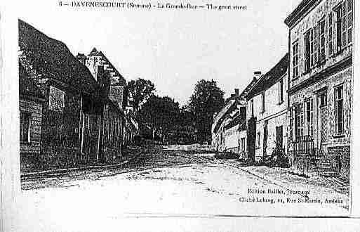 Ville de DAVENESCOURT Carte postale ancienne