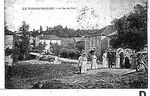 Ville de ESCLES Carte postale ancienne