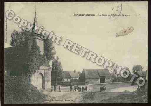 Ville de ETRICOURTMANANCOURT Carte postale ancienne