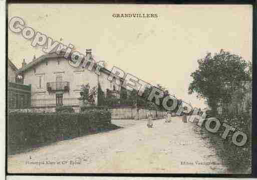 Ville de GRANDVILLERS Carte postale ancienne