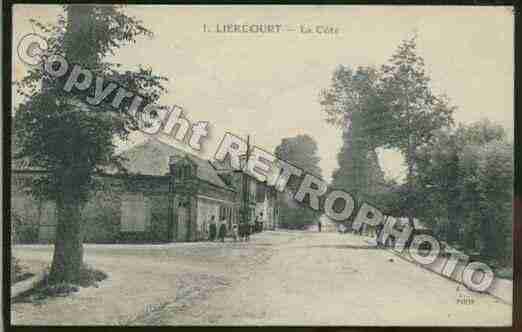 Ville de LIERCOURT Carte postale ancienne