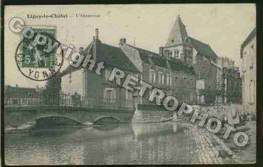 Ville de LIGNYLECHATEL Carte postale ancienne