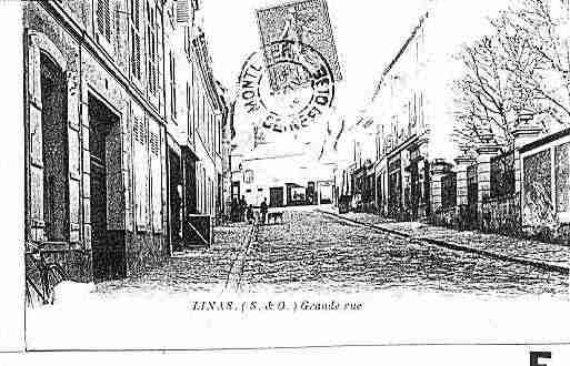 Ville de LINAS Carte postale ancienne