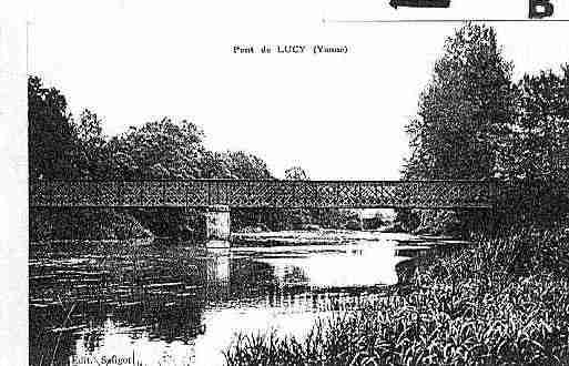 Ville de LUCYSURYONNE Carte postale ancienne