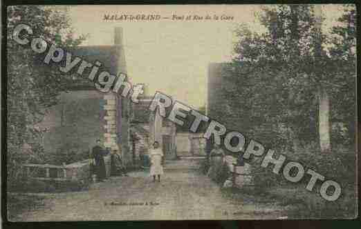 Ville de MALAYLEGRAND Carte postale ancienne