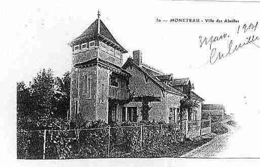 Ville de MONETEAU Carte postale ancienne