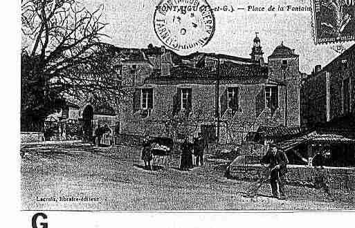 Ville de MONTAIGUDEQUERCY Carte postale ancienne