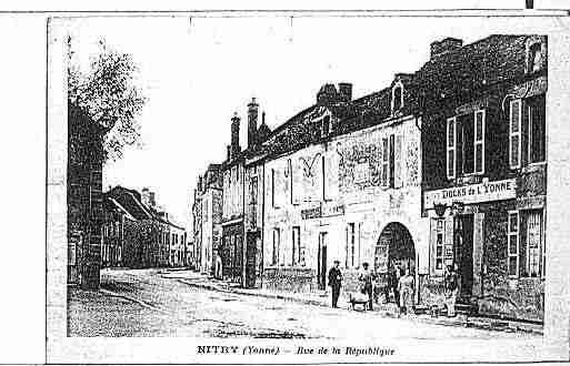 Ville de NITRY Carte postale ancienne