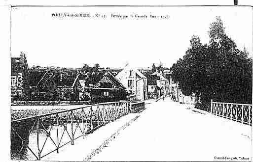 Ville de POILLYSURSEREIN Carte postale ancienne