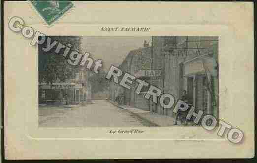 Ville de SAINTZACHARIE Carte postale ancienne