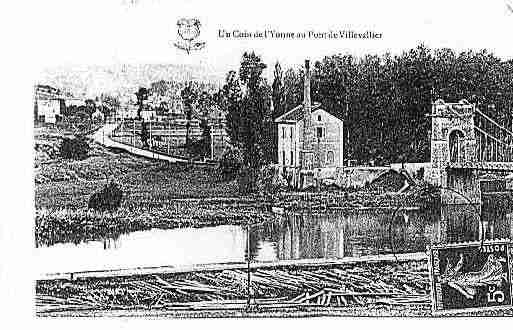 Ville de VILLEVALLIER Carte postale ancienne