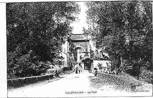 Ville de VILLEVALLIER Carte postale ancienne