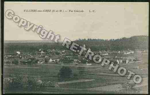 Ville de VILLIERSSOUSGREZ Carte postale ancienne