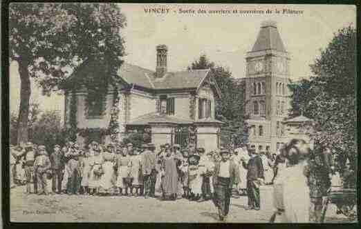 Ville de VINCEY Carte postale ancienne