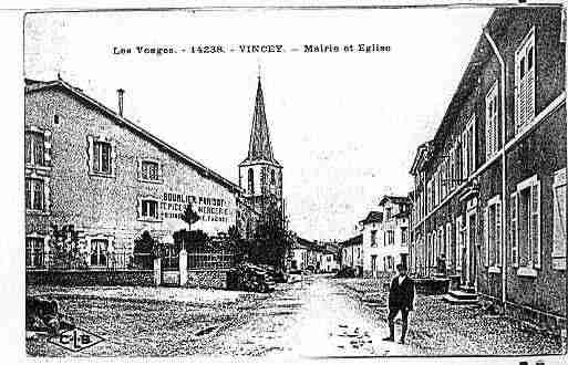 Ville de VINCEY Carte postale ancienne