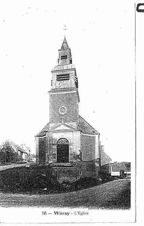 Ville de WARSY Carte postale ancienne